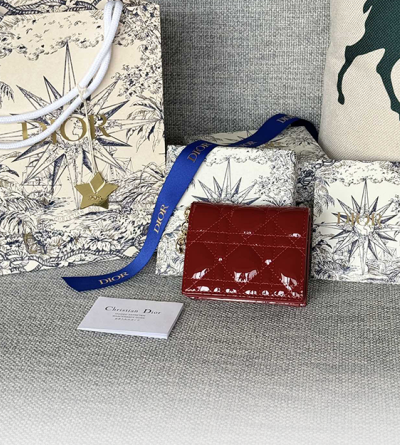 디올 레이디 디올 가드니아 미니 지갑