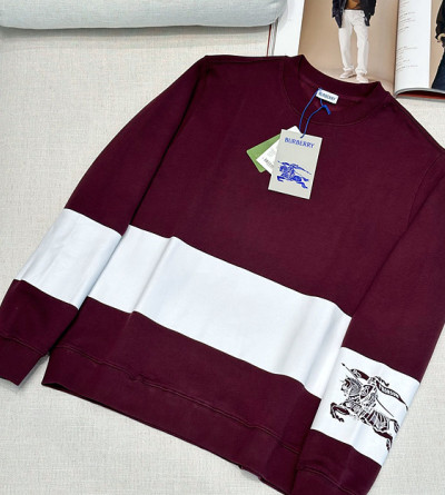 버버리 스트라이프 코튼 맨투맨