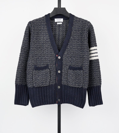 톰브라운 배색 울 가디건