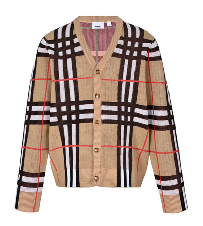 버버리 체크 가디건