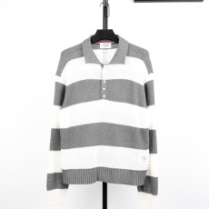 톰브라운 스트라이프 폴로 니트