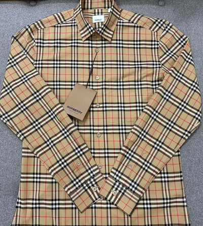 버버리 클래식 체크 긴팔 셔츠