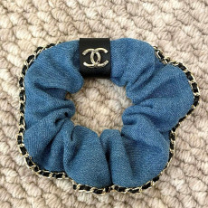 샤넬 데님 헤어밴드