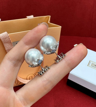 미우미우 큐빅 진주 귀걸이