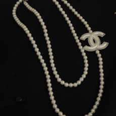 샤넬 진주 롱 목걸이