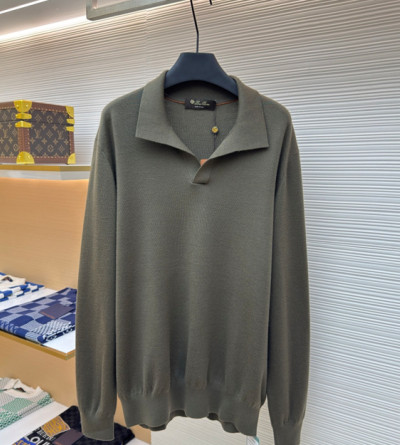 로로피아나 울 갈매기 넥 니트