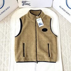 버버리 플리스 보카시 조끼