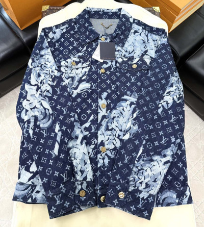 루이비통 프린팅 데님 자켓