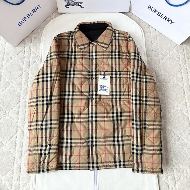 버버리 체크 양면 점퍼