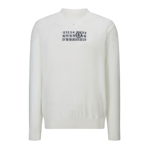 메종마르지엘라 M6 펀칭 자카드 니트