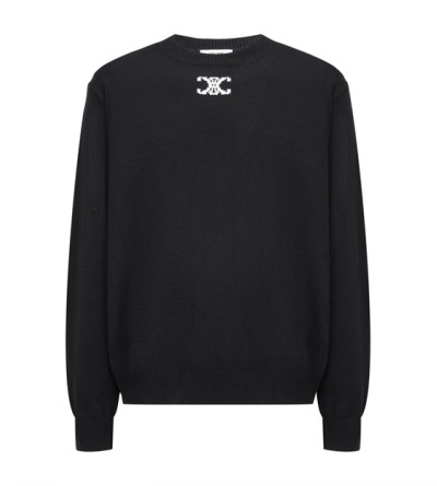 셀린느 넥 로고 니트