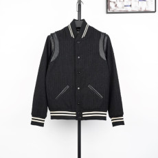 생로랑 양가죽 야구 점퍼