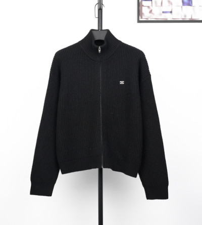 셀린느 스몰 로고 니트 집업