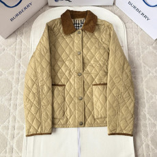 버버리 코듀로이넥 퀄팅 자켓