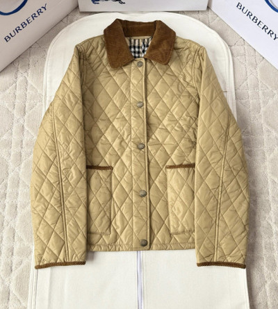 버버리 코듀로이넥 퀄팅 자켓