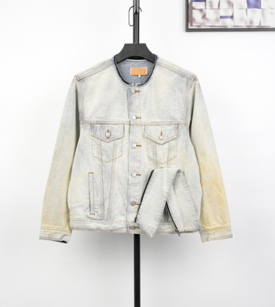 메종마르지엘라 탈부착 넥 데님 자켓