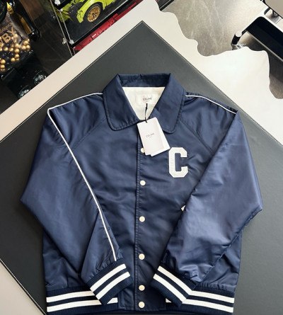 셀린느 레터링 로고 야구 점퍼