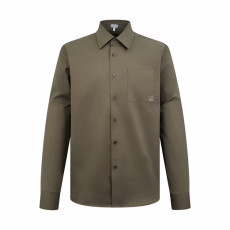 로에베 투톤 자수 셔츠