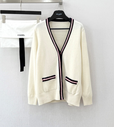 샤넬 브이넥 니트 가디건